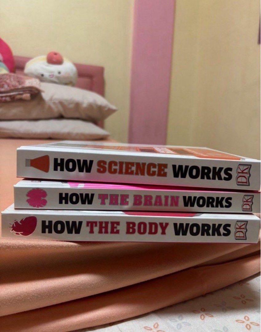 DK How Science, Brain and Body Works Book Set (Category: Children's Books) located in Manila. Submitted by akiaiya886 (Listing ID 1466263813, Image 1). Description: - Set of 3 DK hardcover books (Science, Brain, Body) - Packed with engaging visual facts and infographics - Great for kids, students, and curious learners - Clean pages and solid bindings For 1: ₱890 Take All: ₱2,500 only!.