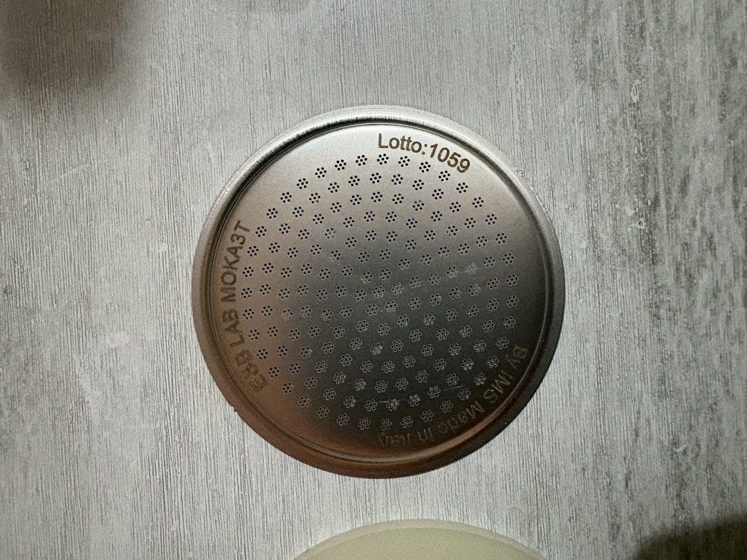 E&B Lab Moka3T Filter and Gasket (Category: Coffee Machines & Makers) located in Taytay. Submitted by lueenavarro (Listing ID 1466187308, Image 2). Description: - Authentic E&B Lab Moka3T precision filter basket made in Italy by IMS - Fits standard 3-cup moka pots perfectly - Enhances coffee extraction for a richer, better-tasting brew - Comes with a matching silicone gasket - Original box included - Brand new, 2 stocks available.