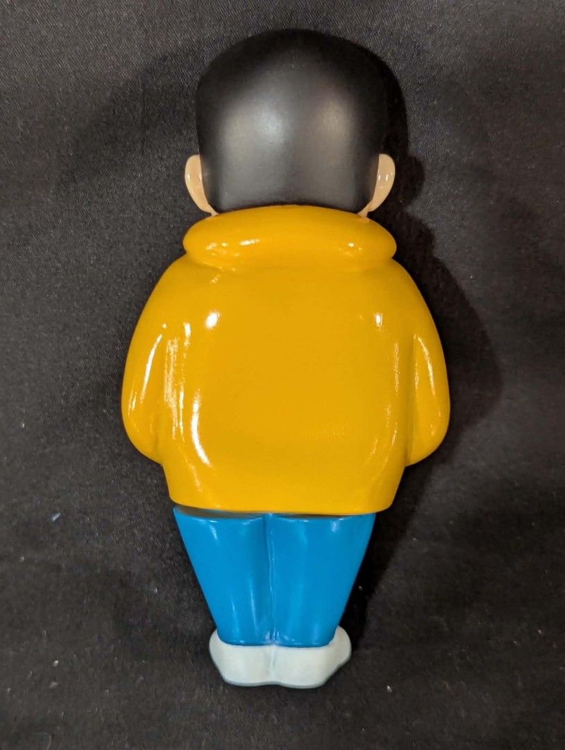 Emby Unoki-Kun Sofubi 12cm (Category: Designer & Blind Box Toys) located in Quezon City. Submitted by ritzrillo (Listing ID 1466253062, Image 2). Description: - Authentic Made-in-Japan Sofvi Unoki designer vinyl figure - Stylish outfit: yellow hoodie, blue pants, and white shoes - Distinct character pose with hands in pockets - Clean sculpt featuring bold, vibrant colors - Includes original branded packaging bag - Perfect addition to any Sofvi or
