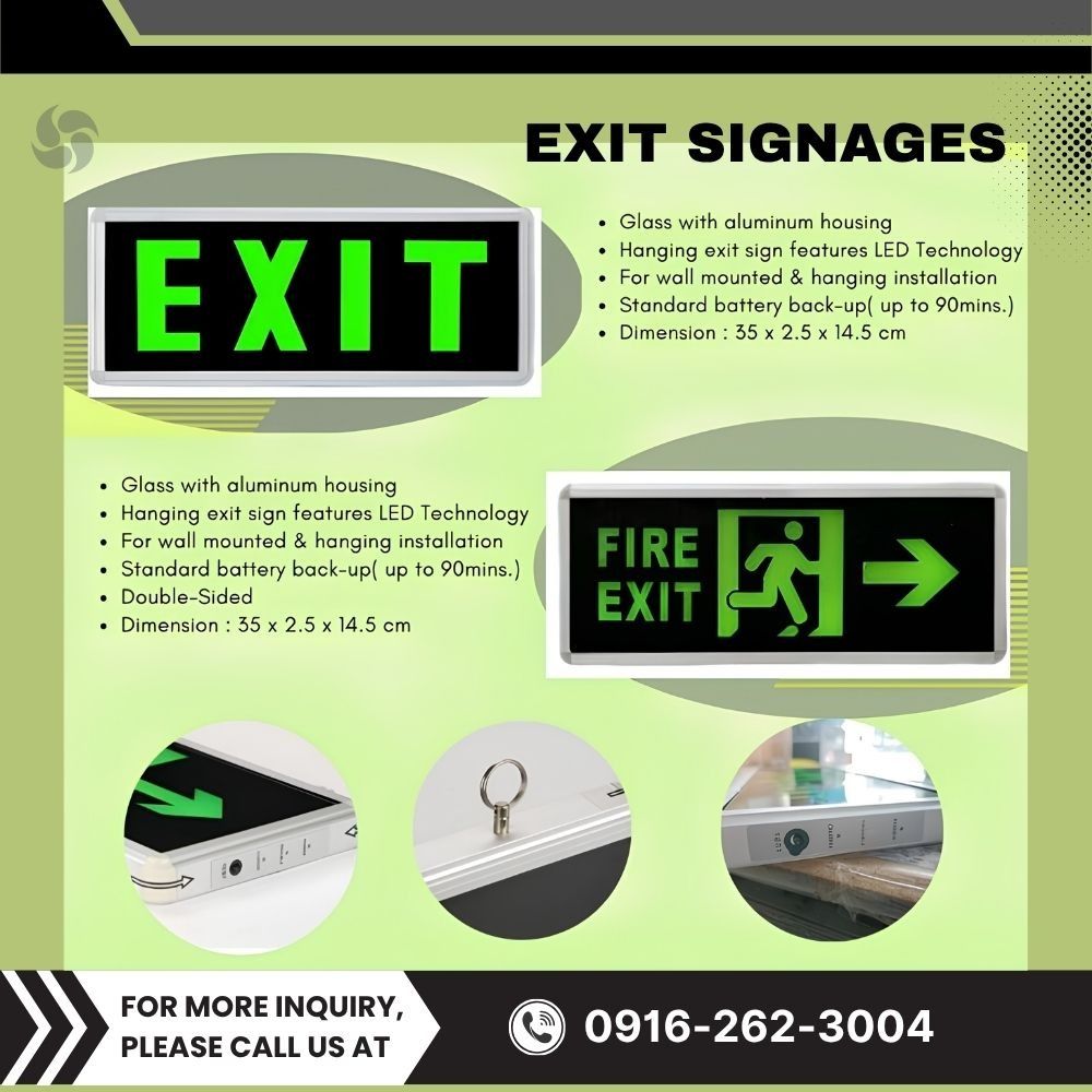 Emergency Exit Sign / Fire Exit Safety Signage (Category: Looking For) located in Makati City. Submitted by johnstone_mkt (Listing ID 1466162597, Image 1). Description: .