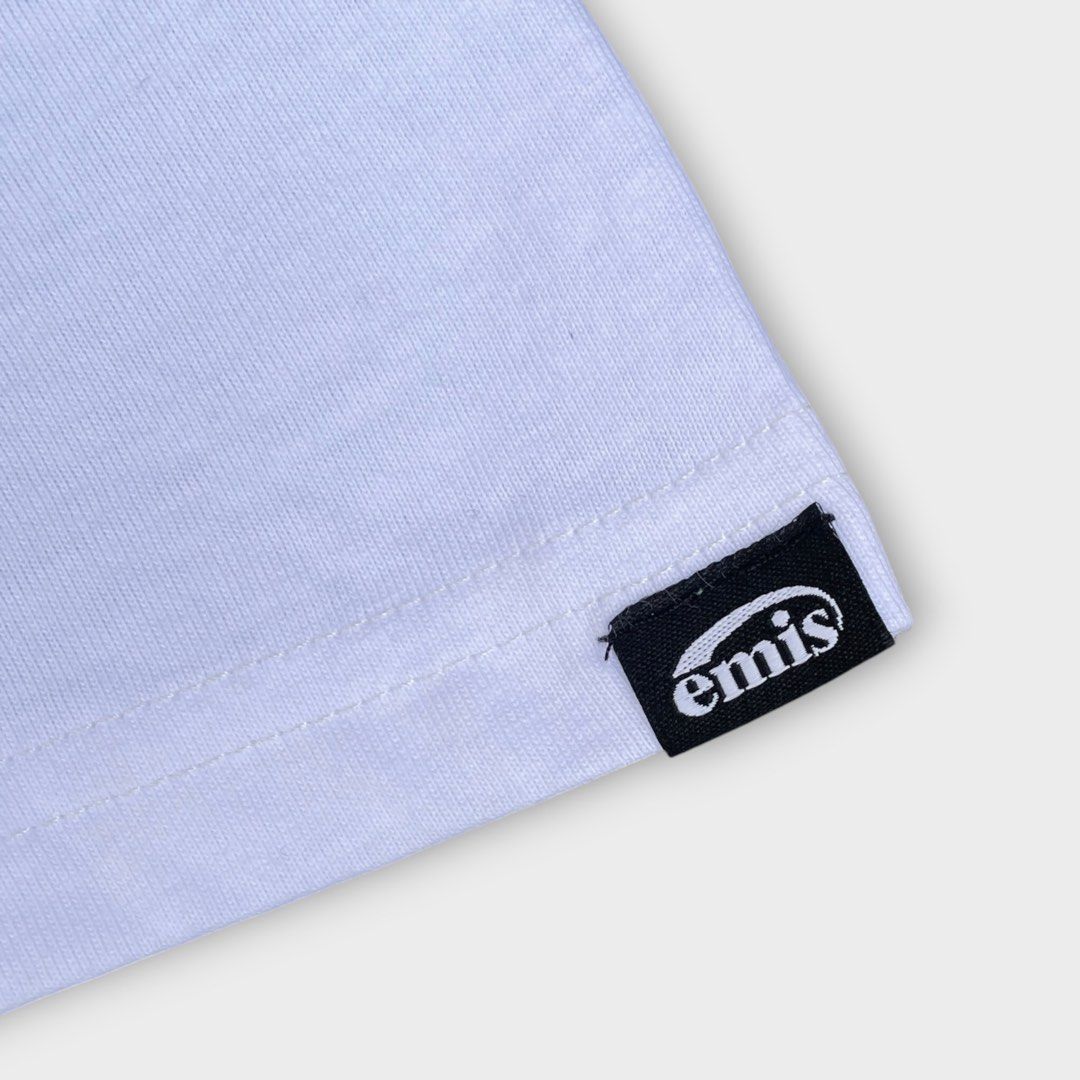 emis - Chest Logo Shirt (Category: Tshirts & Polo Shirts ) located in Los Banos. Submitted by declutterking (Listing ID 1466291556, Image 3). Description: Size Small on tag Dimensions: 19.5" shoulders 20" chest 28.5" length 8.75" sleeves Good as new condition Authentic.