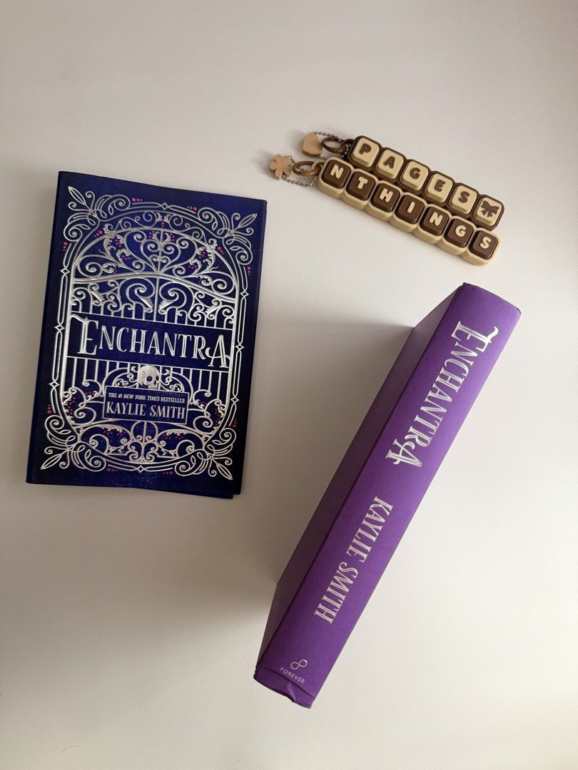 Enchantra by Kaylie Smith (Category: Storybooks) located in Muntinlupa City. Submitted by pagesnthings (Listing ID 1466303806, Image 2). Description: 𓂃 ࣪˖ ִֶָ📖 Enchantra by Kaylie Smith 📚 Hardcover edition with dust jacket 💰 ₱1,199 ❌ No Haggling & No Lowballers PLEASE. 📍 Sucat, Muntinlupa Books may or may not have remainder marks/stamps. If meron po or present, it will be visible in the posted or provided photos. Please check the photos care