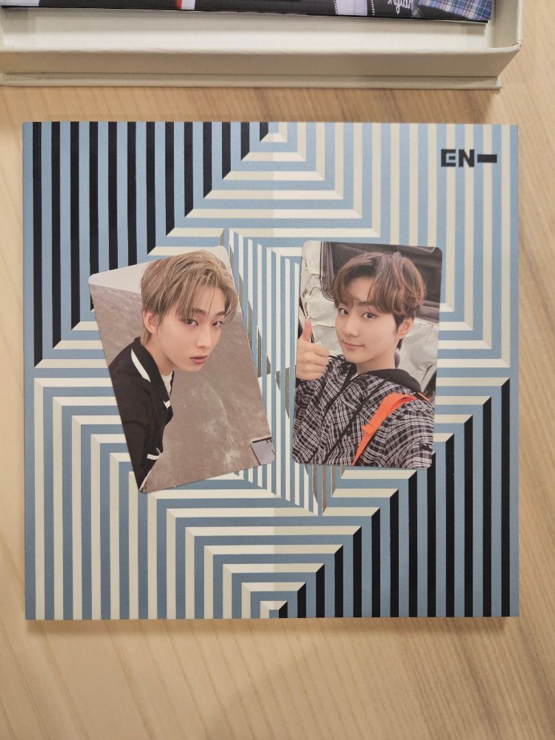 ENHYPEN Border: Carnival Album (Down version) (Category: K-Wave Merchandise) located in Quezon City. Submitted by hey_rita (Listing ID 1466262230, Image 3). Description: - Item: ENHYPEN Border: Carnival Album Set, Down version (unsealed) - Condition: Great shape, carefully stored in box - Inclusions: CD, Photobook, group postcard, and photocards (Jungwon, Sunoo), poster, rfs: decluttering mop: gcash / bpi / maribank .