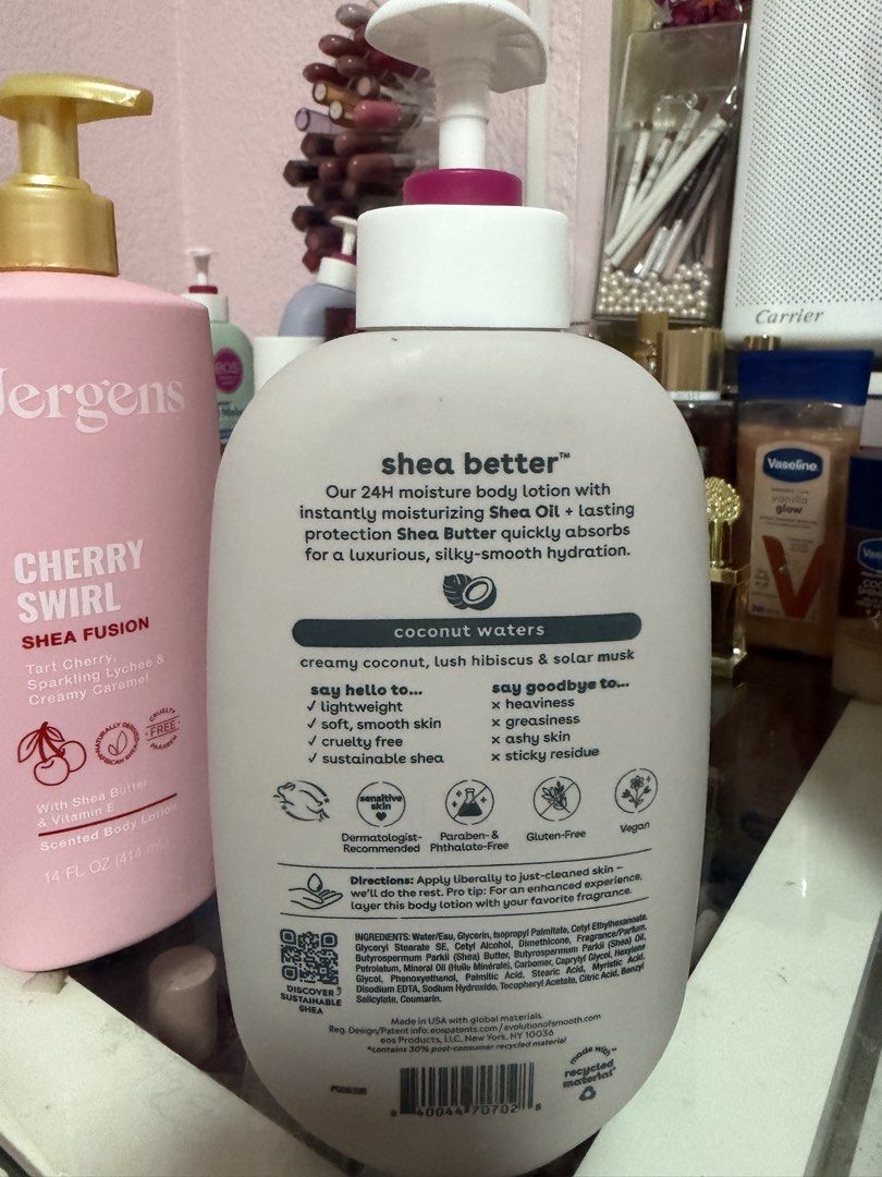 EOS Lotion Coconut Waters (Category: Body Care) located in Paranaque City. Submitted by wakeupnmakeup.ph (Listing ID 1466324030, Image 2). Description: Used twice only Newly ordered from US.