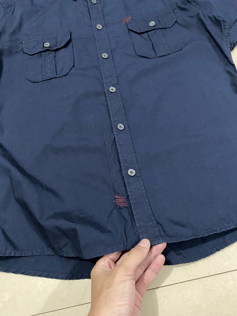 ESPIRIT WORKWEAR DARK BLUE SLIM FIT POLO (Category: Tshirts & Polo Shirts ) located in Talisay. Submitted by hustlethrift_2600 (Listing ID 1466207561, Image 3). Description: ESPIRIT WORKWEAR DARK BLUE SLIM FIT POLO XL ON TAG 23 W 28 FRONT L 30 BACK L EXCELLENT CONDITION 9.9/10 COLOR RATE NO ISSUE - 599 🏷️.