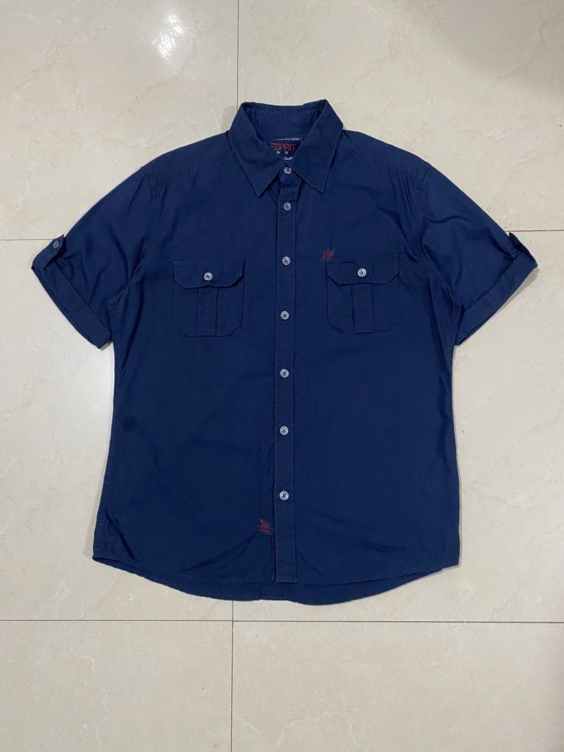 ESPIRIT WORKWEAR DARK BLUE SLIM FIT POLO (Category: Tshirts & Polo Shirts ) located in Talisay. Submitted by hustlethrift_2600 (Listing ID 1466207561, Image 1). Description: ESPIRIT WORKWEAR DARK BLUE SLIM FIT POLO XL ON TAG 23 W 28 FRONT L 30 BACK L EXCELLENT CONDITION 9.9/10 COLOR RATE NO ISSUE - 599 🏷️.