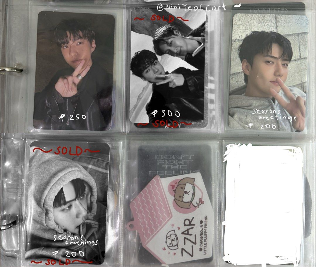EXO Sehun Photocards (Category: K-Wave Merchandise) located in Manila. Submitted by niniyeolcart (Listing ID 1461940115, Image 1). Description: ୨୧ wts lfb exo ph — onhand ୨୧ 🐥EXO Sehun Photocards ꒰ა ♡ ໒꒱ PAYO ₊˚⊹♡ Prices are listed on each photocard ୨୧ Price + PF + SF ꩜ rfs: decluttering my EXO collection ✦ MOD: SDD or JNT ꕤ Loc: Manila ᡣ𐭩 Reply / DM to Claim ᯓ★ X: @NiniYeolCart.