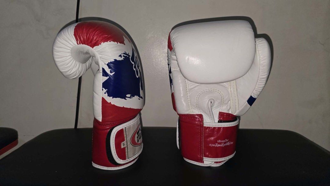 Fairtex Universal Gloves BGV1 Thai Pride (Category: Combat Sports) located in Caloocan City. Submitted by yiyilittlethings (Listing ID 1466294012, Image 3). Description: Fairtex Universal Gloves BGV1 Thai Pride Condition: Used, no issue Original price: 145 USD Price: 4,500 .
