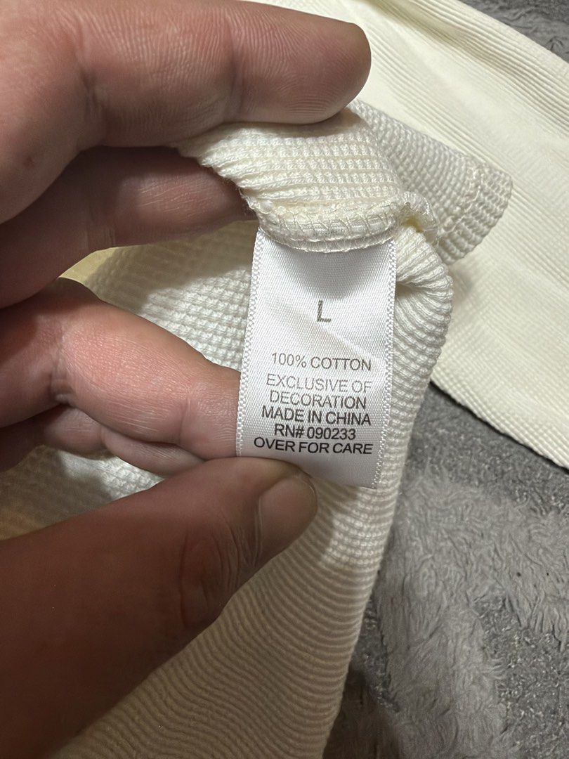 Fear Of God Essentials - Ivory Sweatshirt (Category: Coats, Jackets and Outerwear) located in Cavite. Submitted by commoncourtesy (Listing ID 1466232849, Image 3). Description: Size Large.