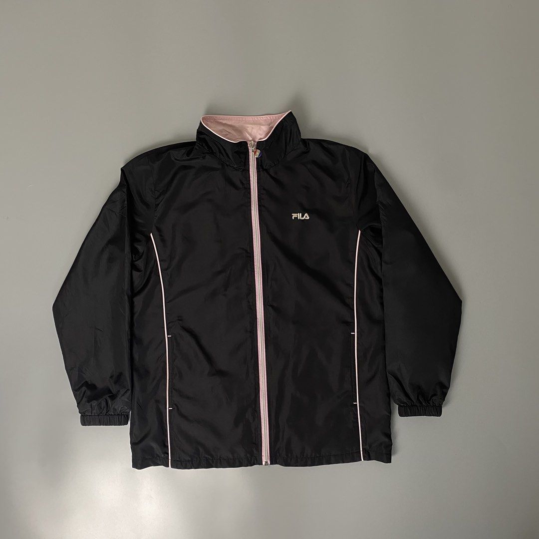FILA ✨ | Black Stand-Collar Windbreaker Jacket (Category: Coats, Jackets and Outerwear) located in Bulacan. Submitted by orc.ph (Listing ID 1466261564, Image 1). Description: FILA ✨ | Black Stand-Collar Windbreaker Jacket Material Used: 100% Polyester -Black -Funnel Neck -Casual -Streetwear -Long-Sleeve -Full-Zip -Elastic Cuffs -Side Pockets -“FILA” Logo ‎-Size: M -Width: 20.5” ‎-Length: 24.5” Pristine Condition. No Visible Flaws. ISSUE: NONE ⚠️N