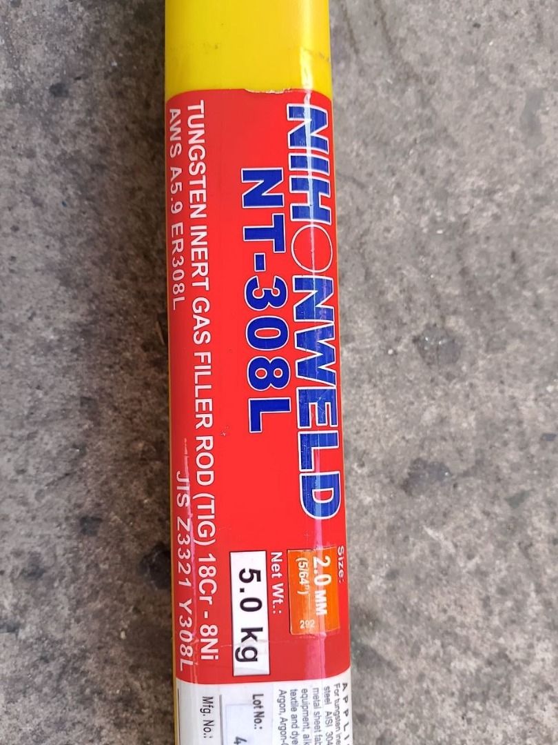 Filler Rod NT308-L SPECS: 1.6mm (Category: Home Improvement Tools & Accessories) located in Manila. Submitted by 09171479278_elsie. (Listing ID 1466194893, Image 1). Description: Filler Rod NT308-L SPECS: 1.6mm.