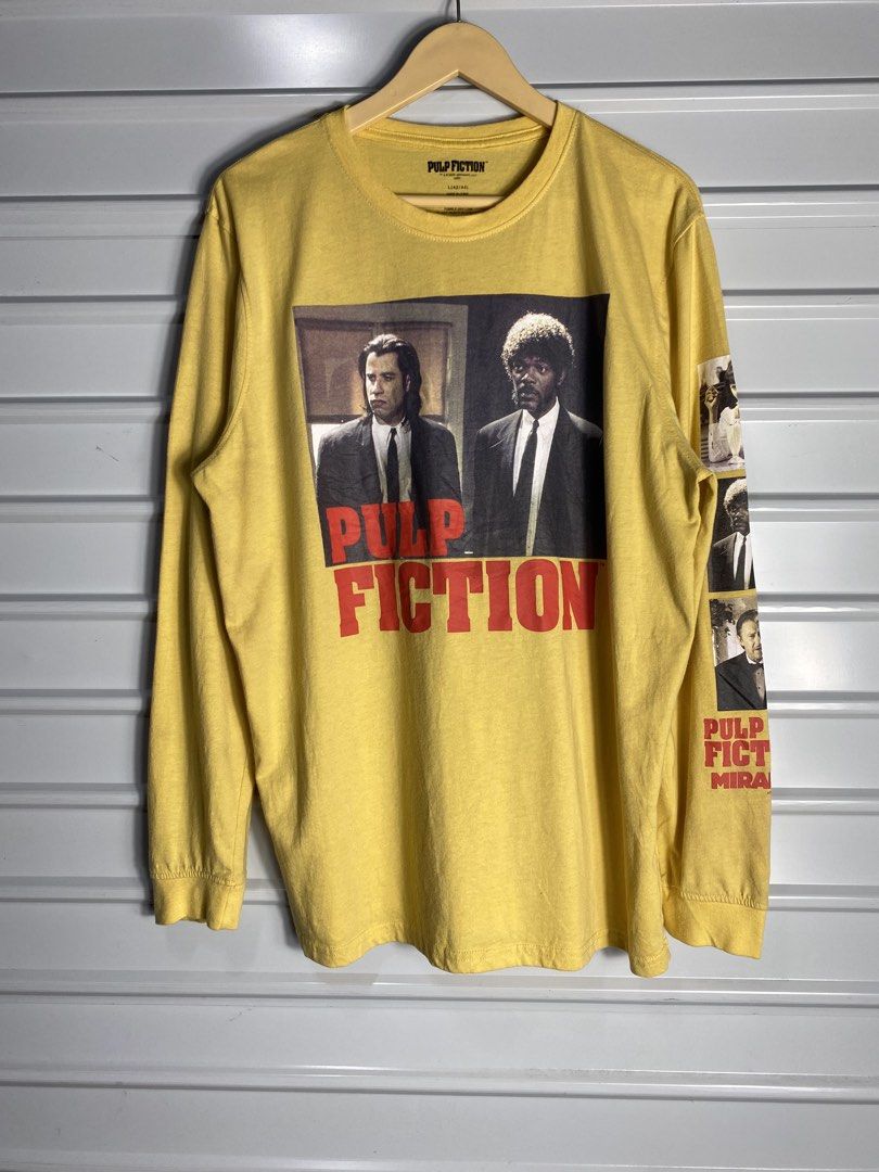 FOR SALE (Category: Tshirts & Polo Shirts ) located in Davao. Submitted by lucas06082030 (Listing ID 1466277010, Image 1). Description: PULP FICTION LARGE DIMENSION : WIDTH 21.5 x LENGTH 29 LIKE NEW CONDITION .