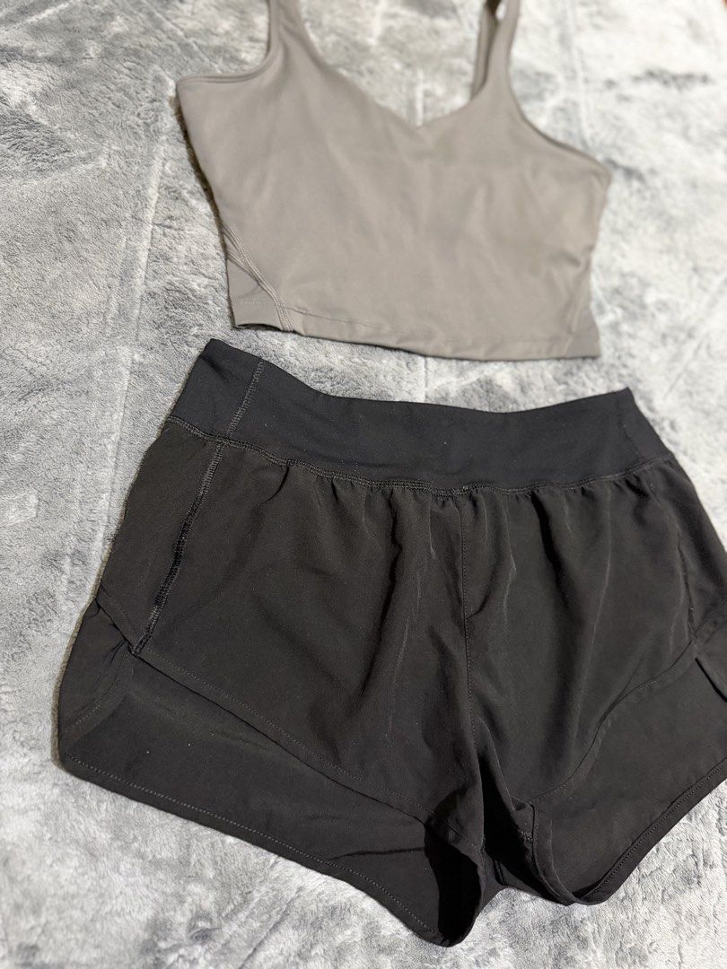 Forever 21 Athletic Crop Top and Shorts Set (Category: Activewear) located in Manila. Submitted by yeti_it (Listing ID 1466268541, Image 3). Description: - Brand: Forever 21 - Set includes: Grey cropped tank top and black athletic shorts - Top features: V-neckline with built-in bra support - Shorts features: Comfortable waistband and lightweight fabric - Ideal for: Gym workouts, running, yoga, or everyday activewear - Condition: Great mix-and-mat