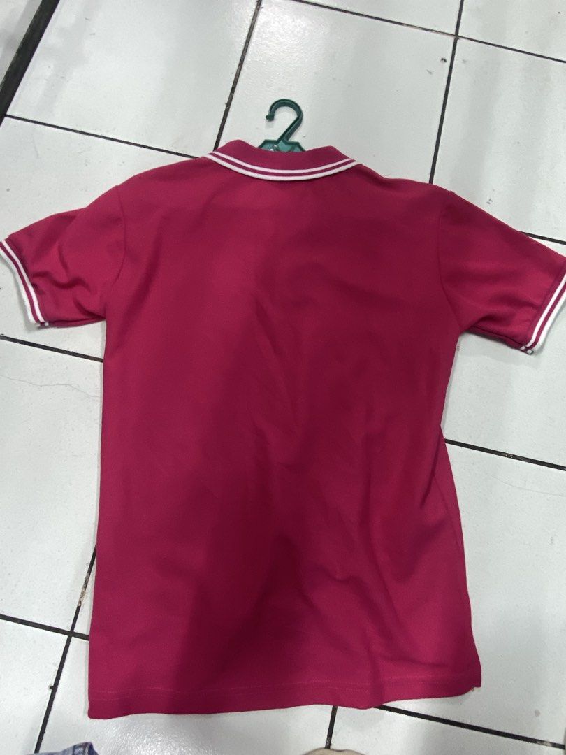 Fred Perry Polo Shirt Pink Size M (Category: Tshirts & Polo Shirts ) located in Manila. Submitted by ariane0422 (Listing ID 1466257993, Image 2). Description: - Brand: Fred Perry - Item: Polo Shirt - Color: Pink with white tipping on collar and cuffs - Size: Medium (M) - Details: Classic button placket, straight hem, clean fabric - Branding: Embroidered laurel wreath logo on chest - Condition: Excellent, clean and well-maintained.