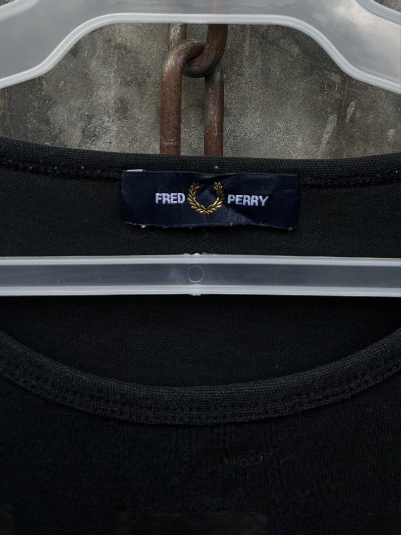 Fred Perry x Made Thought Tee For HER (Category: Shirts) located in Tuguegarao City. Submitted by 2giefinds (Listing ID 1466242397, Image 2). Description: Size: Large (WOMEN) Dimes: W:19 x W:25 Condition: Excellent - Used Color Rate: 9.8/10 Issue: ❌.