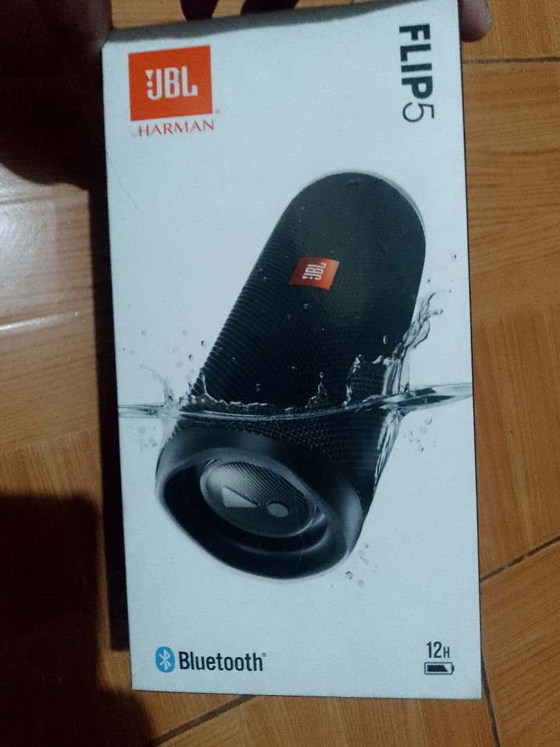 from US, JBL Flip 5 Portable Waterproof Bluetooth Speaker (Category: Soundbars, Speakers & Amplifiers) located in Manila. Submitted by martinezvp25582 (Listing ID 1466268161, Image 1). Description: - Authentic JBL Flip 5 Portable Bluetooth Speaker in sleek Black - Up to 12 hours of continuous playtime on a single charge - IPX7 waterproof design, perfect for beach trips and pool parties - Delivers signature JBL bold sound and deep bass in a compac