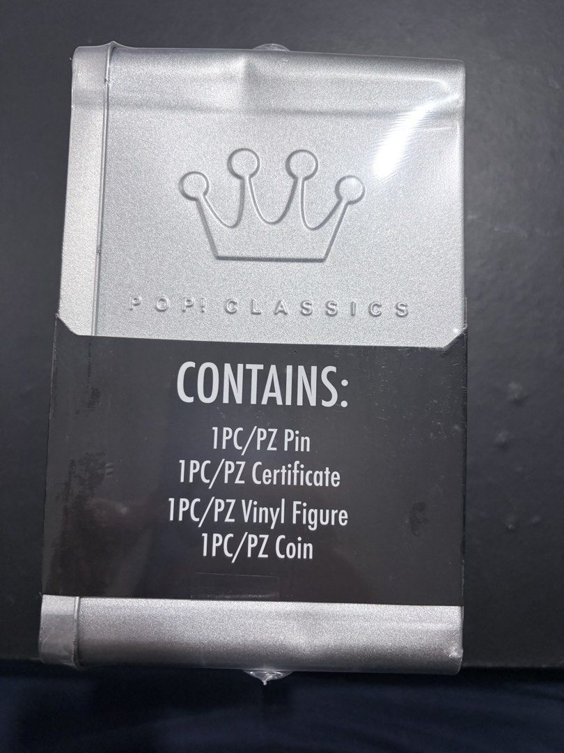 Funko Pop Classics Mickey Mouse 25th Anniversary Tin (Category: Designer & Blind Box Toys) located in Manila. Submitted by popnloaded (Listing ID 1466320155, Image 2). Description: FS: Disney Mickey Mouse 25th Anniversary Funko Pop Classics. Limited edition of 25,000 pieces worldwide. Inside the sealed silver tin: one vinyl figure, one pin, one certificate, and one coin. standard size packaging. Tin box have dents on the side photo for reference.