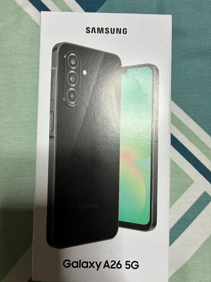 Galaxy A26 5G (Category: Samsung) located in Cavite. Submitted by wowiec (Listing ID 1466163584, Image 1). Description: - Brand: Samsung - Model: Galaxy A26 5G (SM-A266B/DS) - Storage: 128GB ROM / 6GB RAM - Color: Black - Condition: Brand new in box - Features: Dual SIM, 5G connectivity.