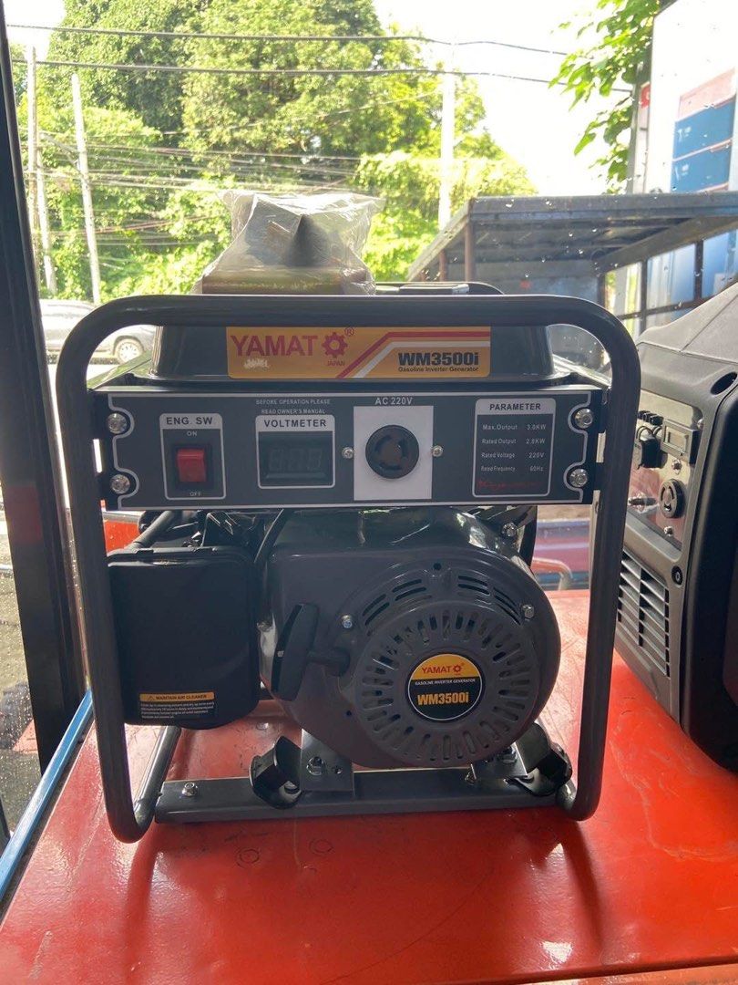 GASOLINE INVERTER GENERATOR (Category: Announcements) located in San Pablo. Submitted by justineange628 (Listing ID 1466165860, Image 2). Description: This is the YAMATO WM3500i Gasoline Inverter Generator, a reliable portable power source designed for homes, job sites, and emergency backup power. * ⚡ Maximum Output: 3.0 kW * ⚡ Rated Output: 2.8 kW * 🔌 Rated Voltage: 220V * 🔄 Frequency: 60Hz ⚡🔋 Power Anytime, Anywhere with the YAMATO WM3500i I