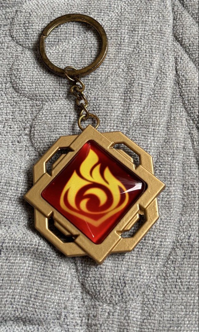 Genshin Impact keychainp (Category: Character Goods) located in Calamba. Submitted by cur8d (Listing ID 1466232250, Image 1). Description: as-is embossed on both sides.