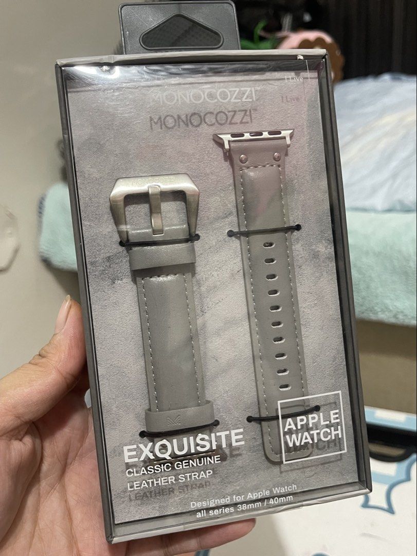 Genuine Leather Monocozzi apple watch strap 38mm/40mm (Category: Men's Watches) located in Cabiao. Submitted by imeon13 (Listing ID 1466316735, Image 1). Description: .