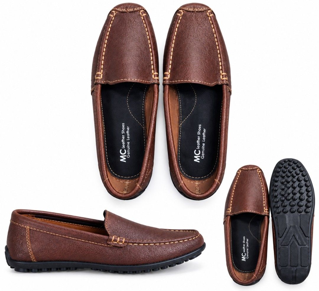 Genuine leather shoes marikina made (Category: Loafers) located in General Trias. Submitted by celeri888 (Listing ID 1466165402, Image 1). Description: genuine leather shoes for ladies size standard size 35-40 brand new stocks paubos! note: no box! only shoe plastic. hurry limited stocks.