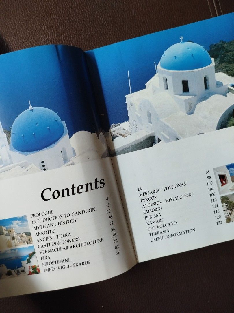 Getting to Know Santorini Complete Tourist Guide Book (Category: Storybooks) located in Paranaque City. Submitted by kaceys_closet (Listing ID 1466170176, Image 2). Description: - Title: Santorini Travel Guide Book - Publisher: Hattalis Editions - Features: 150 vibrant color photos and a detailed map - Coverage: Essential guides for Fira, Oia, Akrotiri, and local villages - Topics: Greek island architecture, history, and travel planning tips - Co