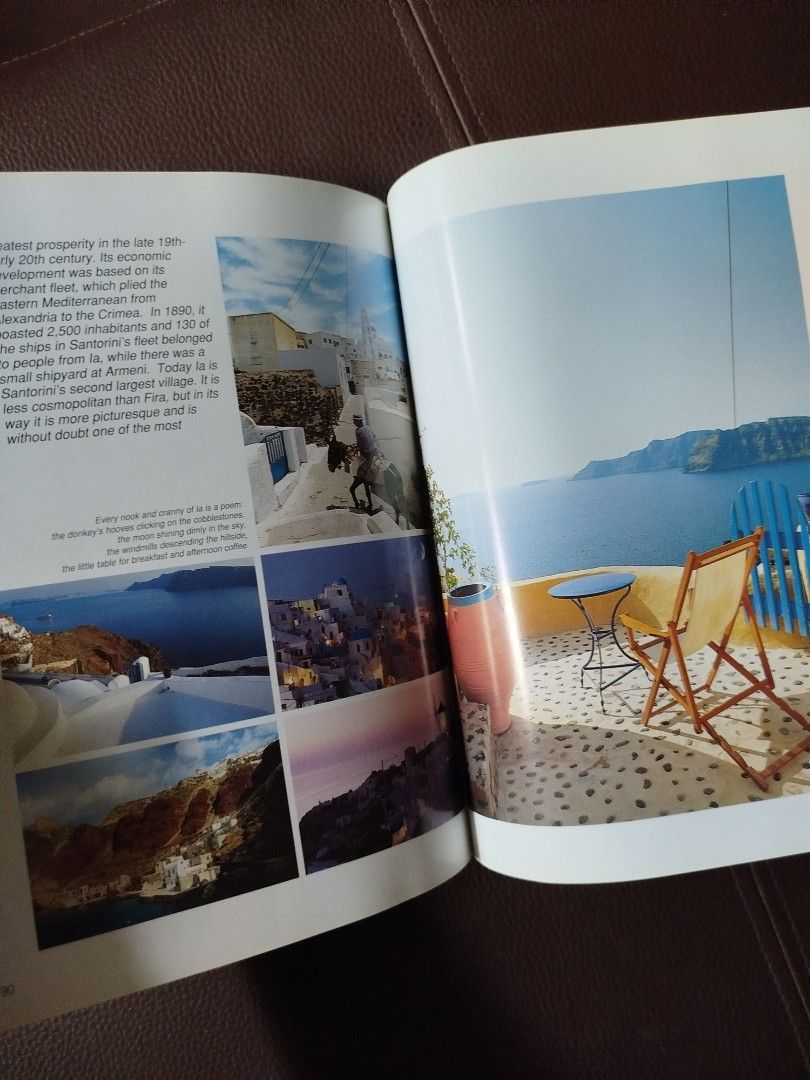 Getting to Know Santorini Complete Tourist Guide Book (Category: Storybooks) located in Paranaque City. Submitted by kaceys_closet (Listing ID 1466170176, Image 3). Description: - Title: Santorini Travel Guide Book - Publisher: Hattalis Editions - Features: 150 vibrant color photos and a detailed map - Coverage: Essential guides for Fira, Oia, Akrotiri, and local villages - Topics: Greek island architecture, history, and travel planning tips - Co