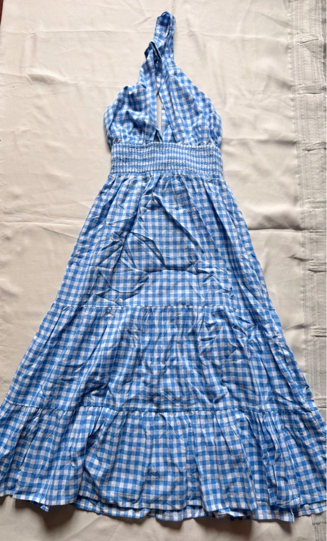 Gingham dress brandnew (Category: Dresses) located in La Trinidad. Submitted by ravenuefinds17 (Listing ID 1466232170, Image 1). Description: Waist - 26 - 32 - smack and stretchy waist .