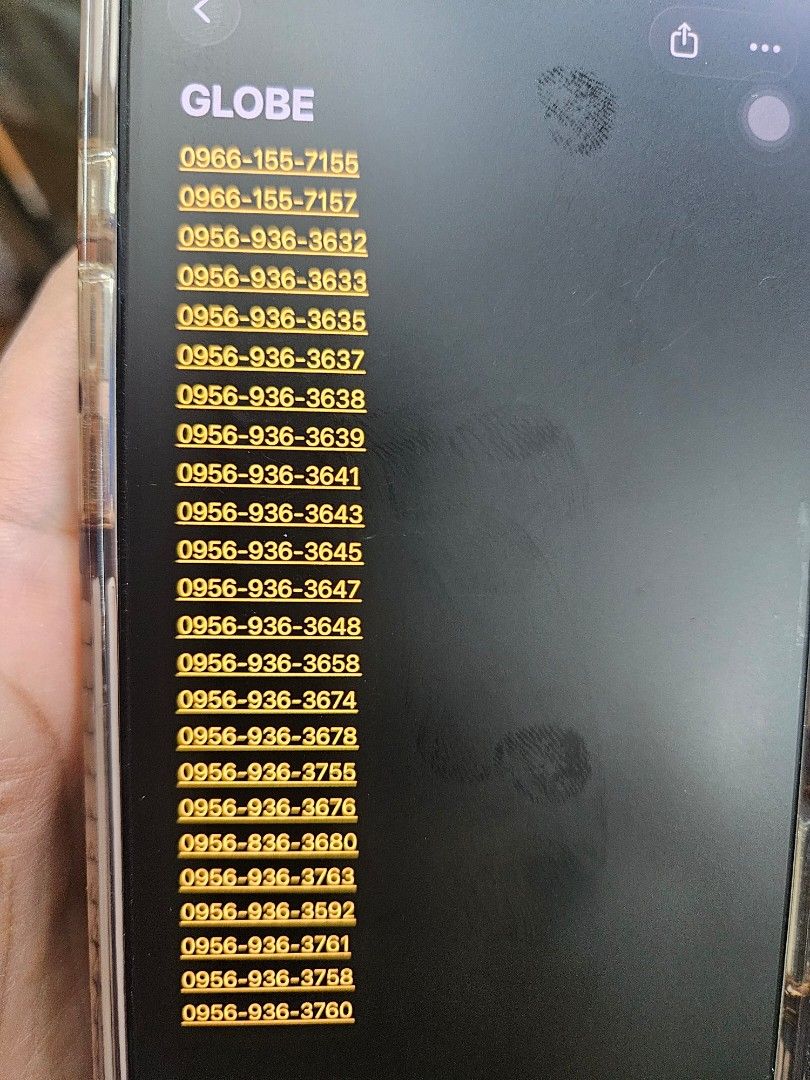Globe Sim Vanity Number (Category: Sim Cards) located in San Juan City. Submitted by rjean02 (Listing ID 1466194971, Image 1). Description: 300each Brandnew.