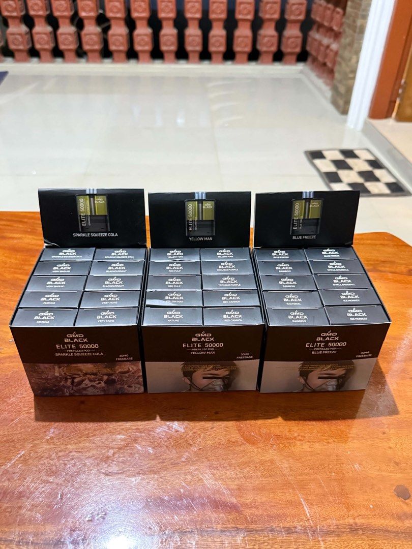 GMD BLACK ELITE 50000 V2 Prefilled Pods (Category: Other Gadgets) located in Manila. Submitted by safewater_c0c0ca (Listing ID 1459253549, Image 2). Description: - GMD BLACK ELITE 50000 V2 prefilled pods - Wholesale/ Bulk orders.