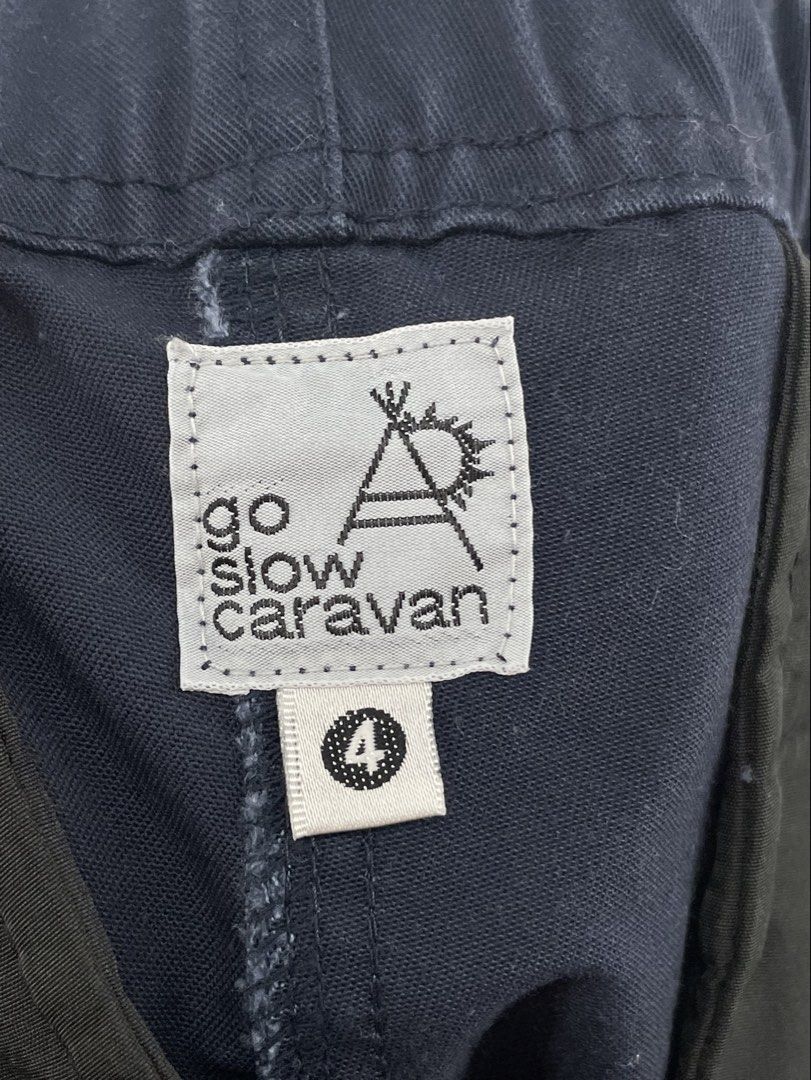 Go Slow Caravan Navy Blue Climbing Pants (Category: Jeans) located in Mandaluyong City. Submitted by armrhts (Listing ID 1466324496, Image 3). Description: Size: 4 / Large Dimensions(inches) •Waist/Width : 36" •Hip: 23" •Front Rise: 15" •Thigh: 13" •Inseam: 27" •Outseam/Length : 40" •Leg Opening: 7.5" .