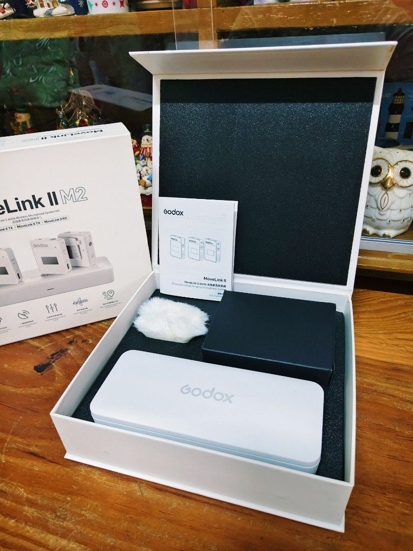 Godox MoveLink II M2 Wireless Microphone System (Category: Microphones) located in Baguio. Submitted by mljhardtoy (Listing ID 1466254032, Image 3). Description: Godox MoveLink Series II M2 Brandnew sealed ‼️ inopen lang to check 💯 📍Features ✅ for Vlogging, YouTube, and Journalism ✅ for 2-Person Shoots with Camera or Phone ✅ 2 x Miniature Clip-On Transmitter/Mics ✅ Miniature 2-Channel Clip-On Receiver ✅ 2 x Lav Mics with Low-Profile Appearance 