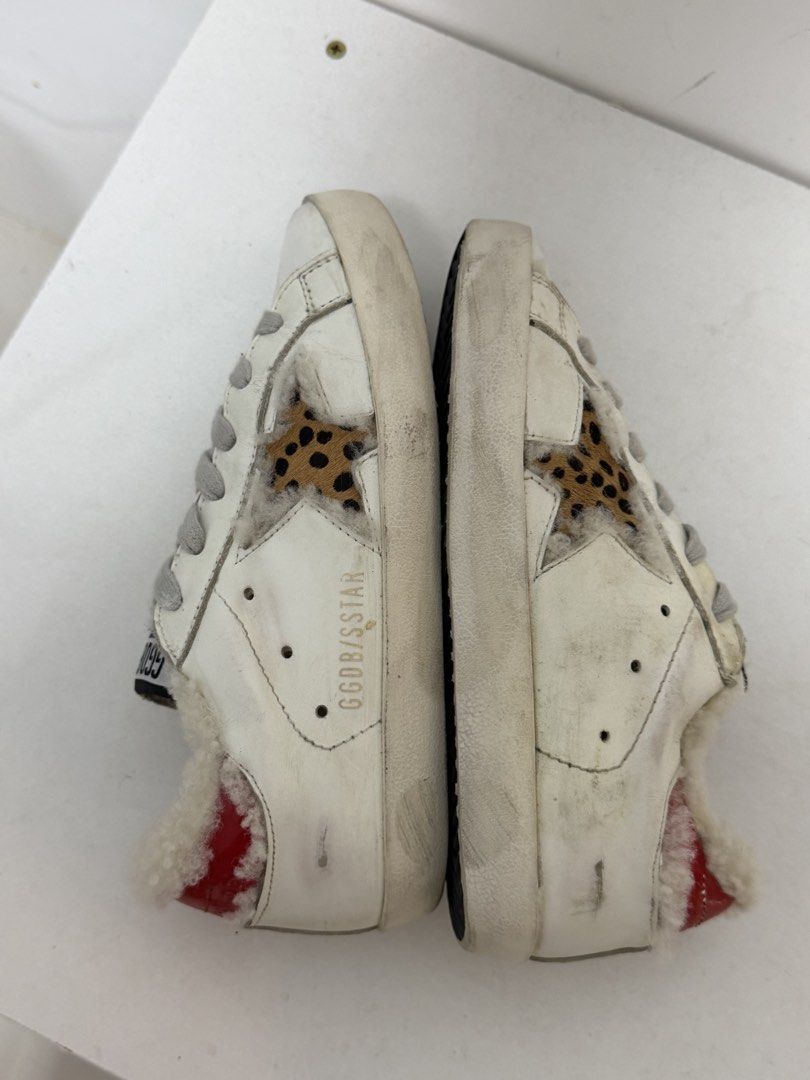 Golden goose white shearling leopard star (Category: Sneakers) located in Manila. Submitted by az0217 (Listing ID 1466268292, Image 3). Description: 35EU / 23CM No issue No cod Lalamove or j&t only.