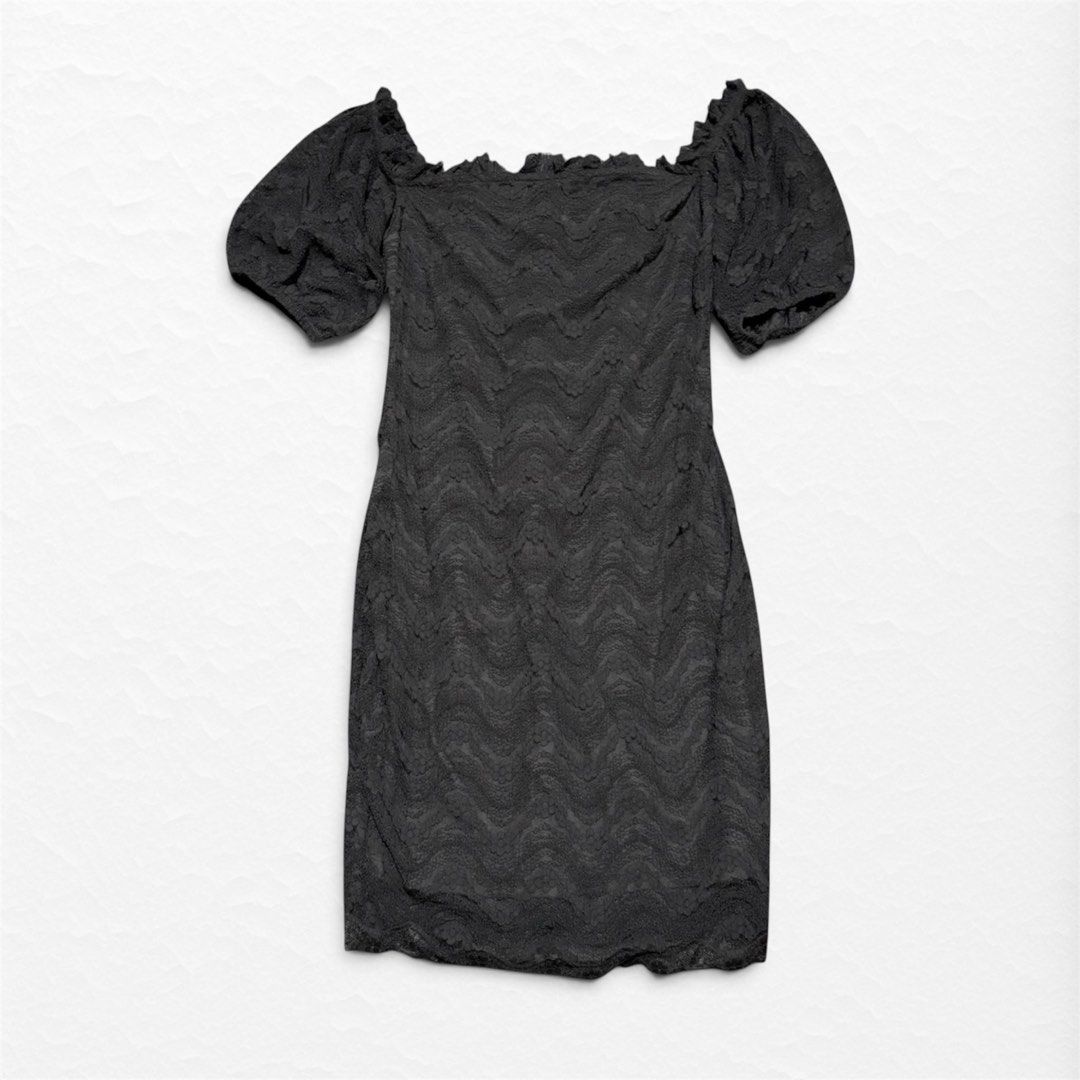 Gothic off shoulder black lace | garterized upper | m (Category: Dresses) located in Quezon City. Submitted by w4rdrobeph (Listing ID 1466164136, Image 3). Description: ૮꒰ ˶• ༝ •˶꒱ა when worn reference video on my ig: w4rdrobeph I’m 5’4 & s-m ♡ Gothic & vampy curated thrift Washed • No issue ‎✧༺♥༻✧ ‎ ‎no cod ‎mop: gcash,maya & bank transfer visit my ig: w4rdrobeph .
