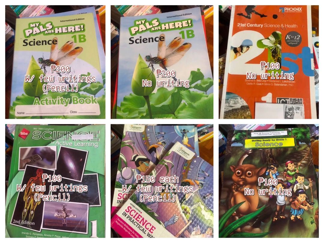 [Grade 1] Textbook & Workbook (Category: Textbooks) located in San Juan City. Submitted by ttanmien (Listing ID 1466222810, Image 3). Description: ⚜️✨⚜️✨⚜️✨⚜️✨⚜️✨⚜️ 💁🏻‍♀️SELLING PRICE: BOOKS FOR SALE PRICE STARTS AT ₱50 please check the pic nlng above. Price given already in each pic If you’ll get lots of books Or do take it all I can give more discount Original Price: Above ₱500 each book 💁🏻‍♀️Other details: •First owned •Used few times only