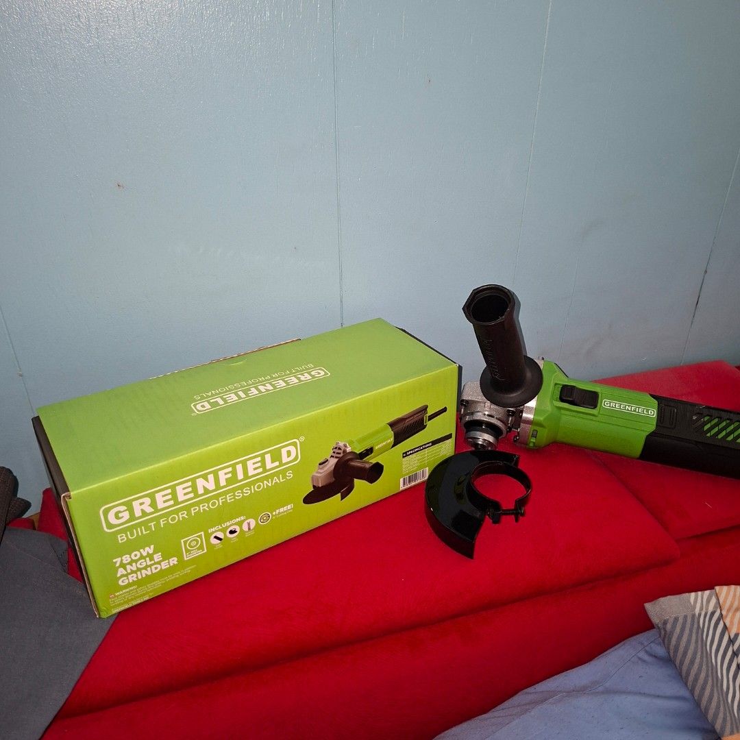 Greenfield 750 angle grinder power tool (Category: Cleaning Tools & Supplies) located in Manila. Submitted by mr.fast (Listing ID 1466336315, Image 2). Description: .