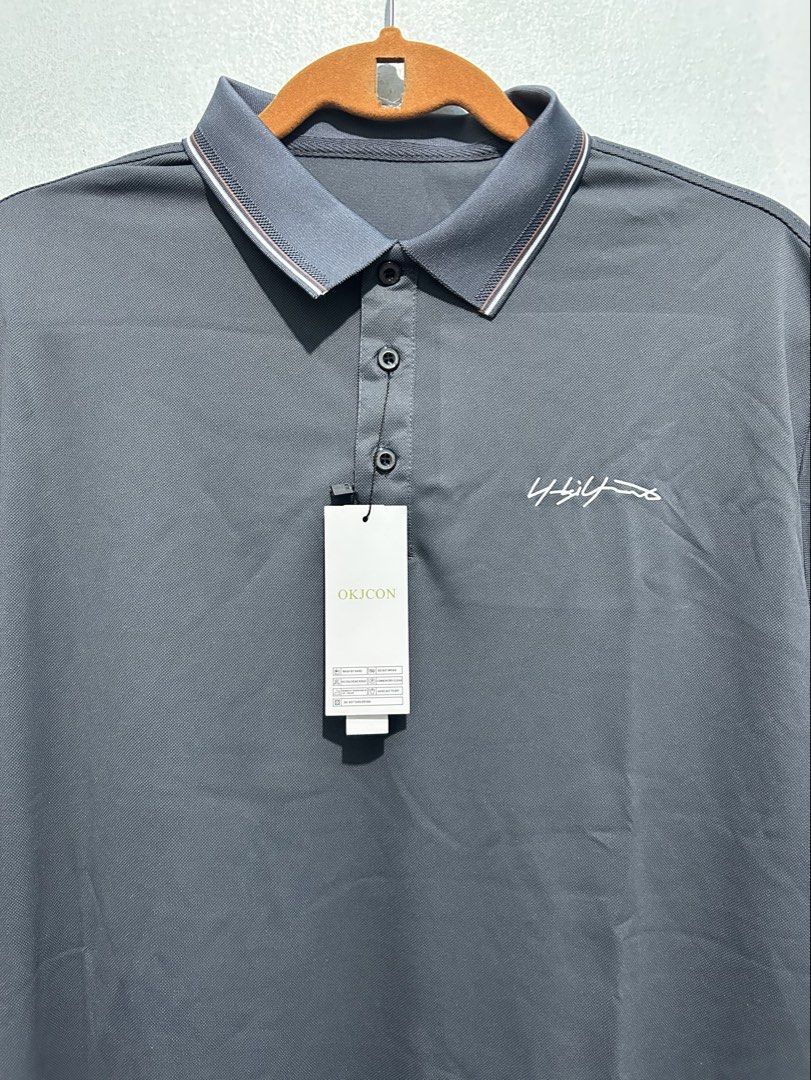 Grey Stretchy Polo Shirt (Category: Tshirts & Polo Shirts ) located in Quezon City. Submitted by jjsurplus_23 (Listing ID 1466173554, Image 2). Description: .