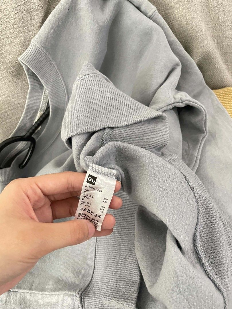 GU Baby Blue Sweater (Category: Coats, Jackets and Outerwear) located in Quezon City. Submitted by mariaplusmoshi (Listing ID 1466163849, Image 3). Description: deets alr posted 📍Ever, Commonwealth, Q.C MOP: Gcash Lalamove/J&T.