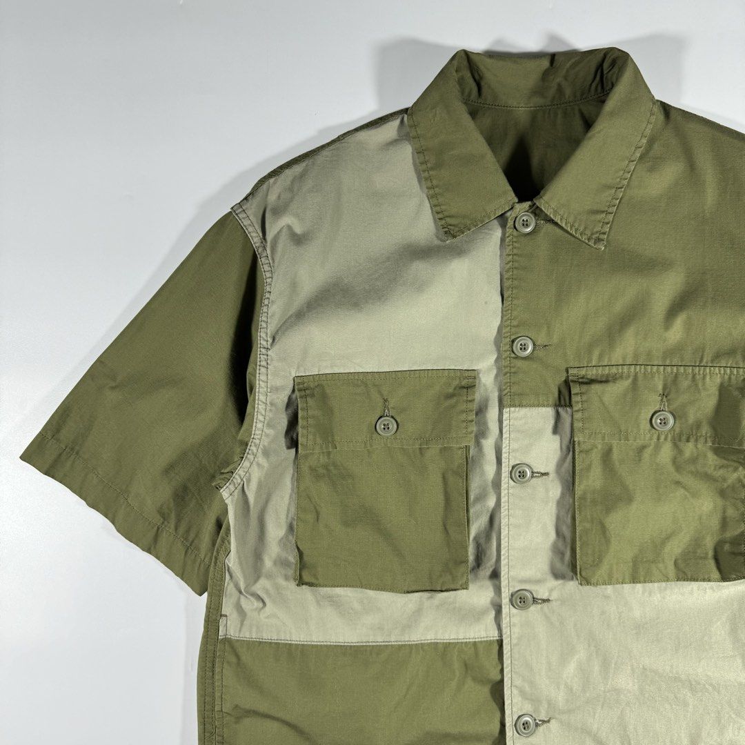 GU Military Oversized Shirt (Category: Formal Shirts) located in Calamba. Submitted by secondsite.ph (Listing ID 1466334891, Image 3). Description: GU Military Oversized Shirt Size: Small Length: 28" Width: 22.5" Condition: 10/10 like new Flaw/s: None ₱780.