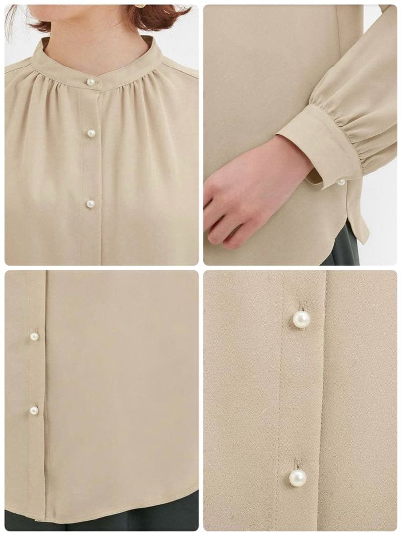GU Pearl button Blouse (Category: Others Tops) located in Makati City. Submitted by thesiasbucket (Listing ID 1463961147, Image 3). Description: ✦ AUTHENTIC | PRISTINE CONDITION ◇ TAG SIZE: s ◇ COLOR: natural ◇ ACTUAL MEASUREMENTS: 𓂃 Please check measurements before purchasing. ✦ FIRST TO PAY = PRIORITY ◇ MOP: GCASH / BPI ◇ CROSS-LISTED ✦ PICK-UP Lalamove / Grab 𓂃 Advance scheduling required ✦ DELIVERY J&T / LBC ✦ SHIPPING ◇ Metro Manila — ₱54+