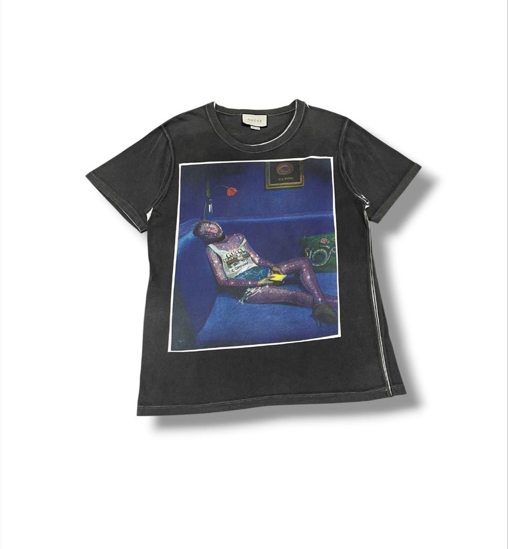 Gucci x Ignasi Monreal Shirt (Category: Luxury Apparel) located in Bulacan. Submitted by sanjisthrift (Listing ID 1466313340, Image 1). Description: Size Large Width 21 Length 29 Excellent Condition 9.5/10.