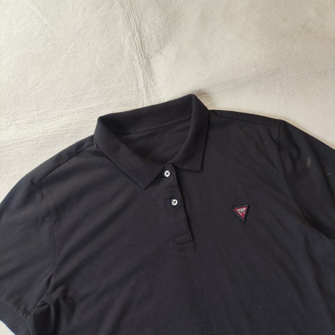 Guess Polo Shirt (Category: Tshirts & Polo Shirts ) located in Balamban. Submitted by winston.jude (Listing ID 1466275329, Image 2). Description: medium width:19.5 length:26 good condition no issues 600+sf🤝.