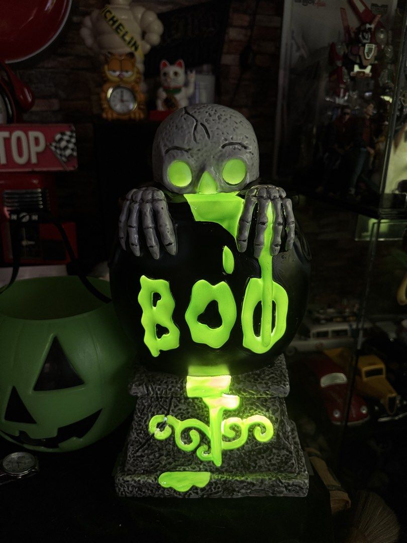Halloween Decoration Hyde & EEK Lighted Boo Skeleton Tombstone (Category: Occasions & Party Supplies) located in Pasig City. Submitted by JMToysandCollectibles (Listing ID 1466215596, Image 2). Description: Halloween Decoration Hyde & EEK Lighted Boo Skeleton Tombstone PHP2,300 Size: 16”x 9” Inches Working Lights Pick Up or Delivery via Lalamove MOP: Gcash/ BPI/ BDO.