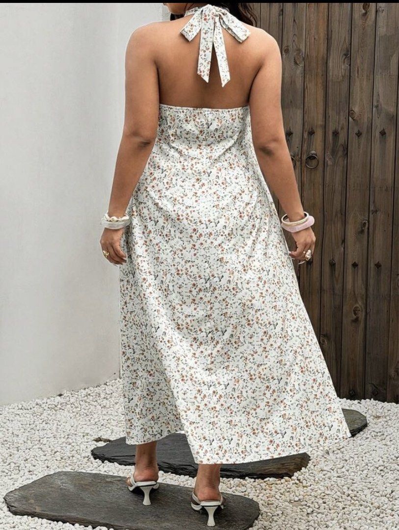 Halter Dress Plus Size (Category: Dresses) located in Manila. Submitted by hallooo.b (Listing ID 1466241833, Image 2). Description: Bust: 38 inch Waist: 44 inch Stretchy material.