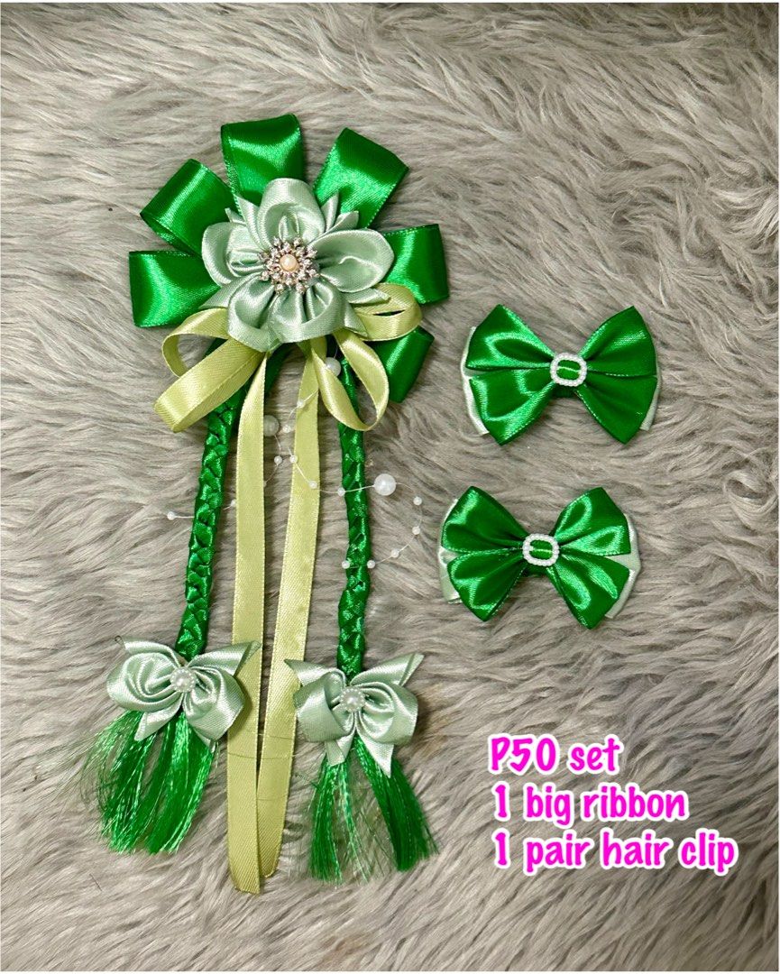 Handmade Hair Ribbons Set (Category: Babies & Kids Fashion) located in Tarlac. Submitted by ej202177 (Listing ID 1466235149, Image 2). Description: SALE!! P60 per set only P50 minimum of 5 sets 1 big ribbon and 1 pair small hair clip Pwedeng pwedeng pang gift Location: Tarlac .