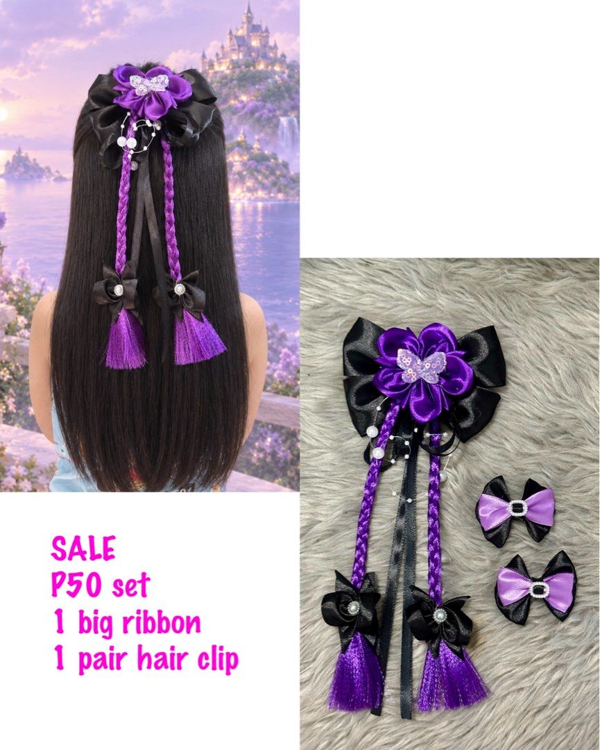 Handmade Hair Ribbons Set (Category: Babies & Kids Fashion) located in Tarlac. Submitted by ej202177 (Listing ID 1466235149, Image 1). Description: SALE!! P60 per set only P50 minimum of 5 sets 1 big ribbon and 1 pair small hair clip Pwedeng pwedeng pang gift Location: Tarlac .