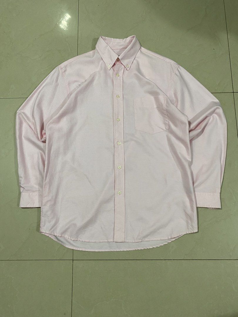 HANGTEN BABY PINK BUTTON DOWN LONG SLEEVE (Category: Formal Shirts) located in Talisay. Submitted by hustlethrift_2600 (Listing ID 1466209721, Image 1). Description: HANGTEN BABY PINK BUTTON DOWN LONG SLEEVE M ON TAG BEST FIT XL 23 W 29 FRONT L 31 BACK l EXCELLENT CONDITION (LIKE NEW) 9.9/10 COLOR RATE NO ISSUE - 649 🏷️.