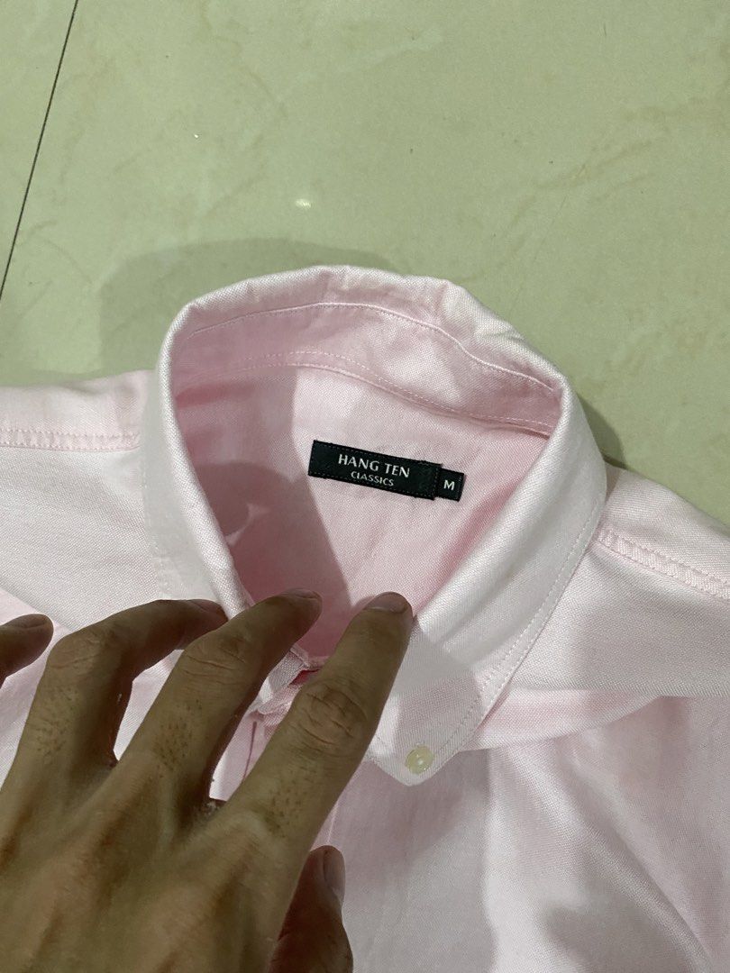 HANGTEN BABY PINK BUTTON DOWN LONG SLEEVE (Category: Formal Shirts) located in Talisay. Submitted by hustlethrift_2600 (Listing ID 1466209721, Image 3). Description: HANGTEN BABY PINK BUTTON DOWN LONG SLEEVE M ON TAG BEST FIT XL 23 W 29 FRONT L 31 BACK l EXCELLENT CONDITION (LIKE NEW) 9.9/10 COLOR RATE NO ISSUE - 649 🏷️.