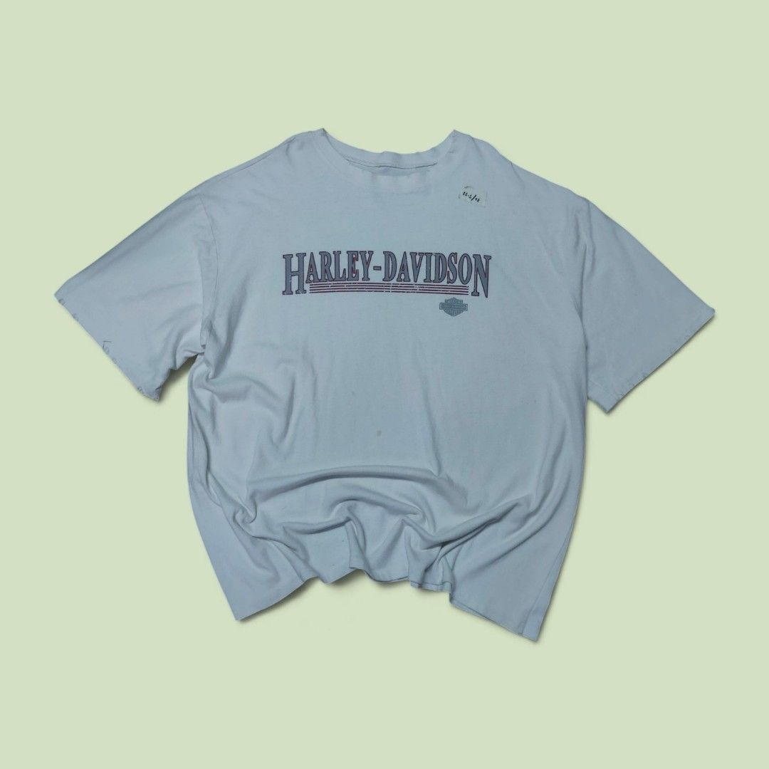 Harley Davidson Laser Print Tattered Shirt (Category: Tshirts & Polo Shirts ) located in Manila. Submitted by montillano25396 (Listing ID 1466275156, Image 1). Description: Harley Davidson Shirt Good Condition needs wash, no tags.